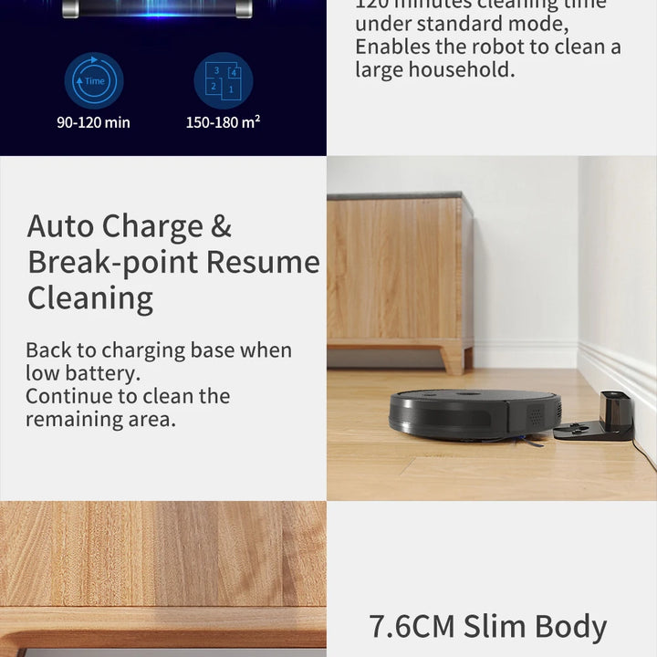 Abir X6 Smart Robot Vacuum Cleaner