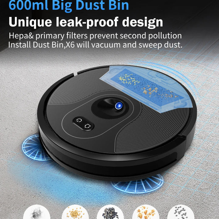 Abir X6 Smart Robot Vacuum Cleaner