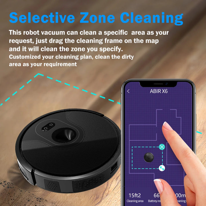 Abir X6 Smart Robot Vacuum Cleaner