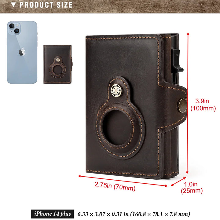 EliteGuard Leather Smart Wallet