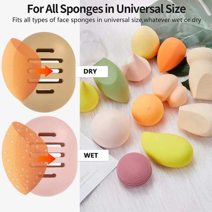 Eco-Friendly Silicone Makeup Sponge Holder – Clean & Safe