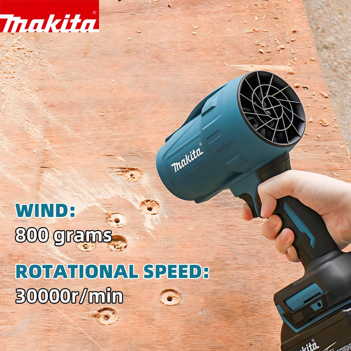 Makita 18V Violent Blower 30000RPM Turbo Jet Fan Electric Air Duster wind speed Turbo Rechargeable with Light Car Cleanin - Image 37823973621853