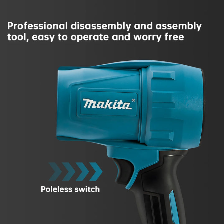 Makita 18V Violent Blower 30000RPM Turbo Jet Fan Electric Air Duster wind speed Turbo Rechargeable with Light Car Cleanin - Image 37823973032029
