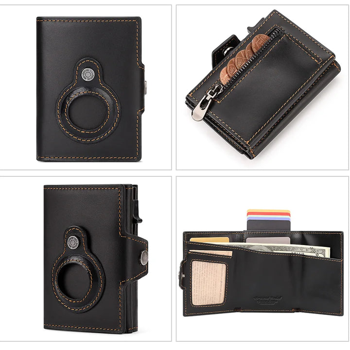 EliteGuard Leather Smart Wallet