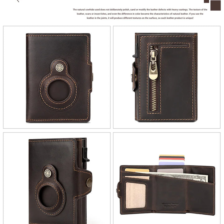 EliteGuard Leather Smart Wallet