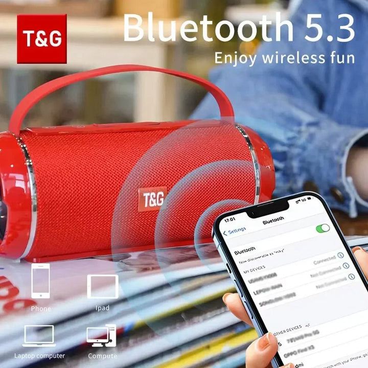 Bluetooth Speaker TG116c TWS Wireless Powerful Box Portable Outdoor Speakers Waterproof Subwoofer 3D Stereo Sound HandsFree Call