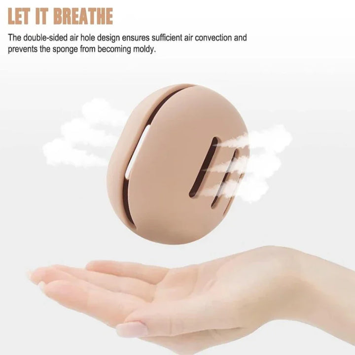 Eco-Friendly Silicone Makeup Sponge Holder – Clean & Safe