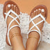 FashionPlus Gladiator Flat Sandals for Women