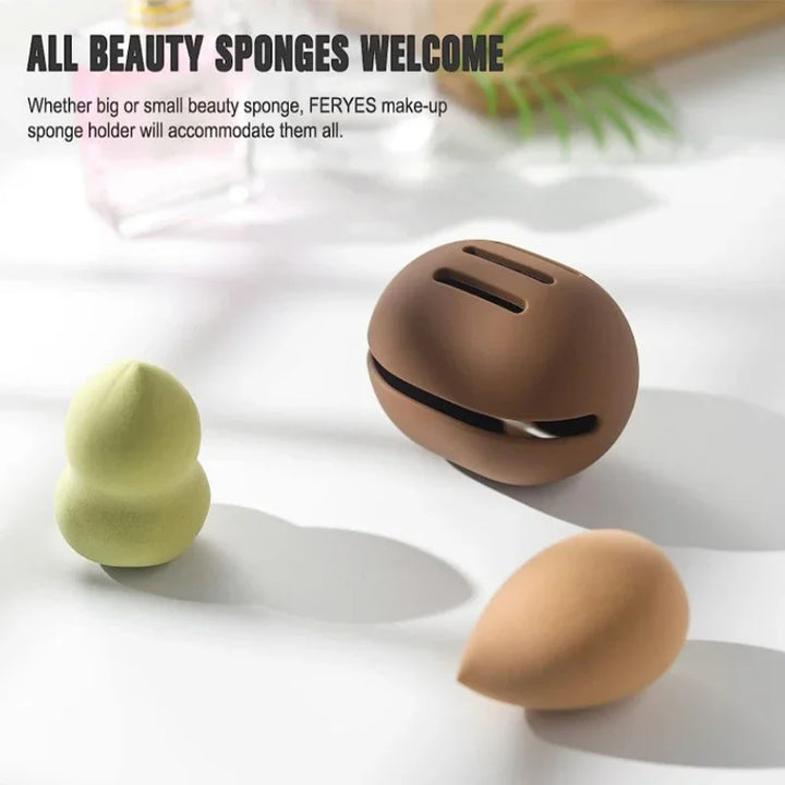 Eco-Friendly Silicone Makeup Sponge Holder – Clean & Safe