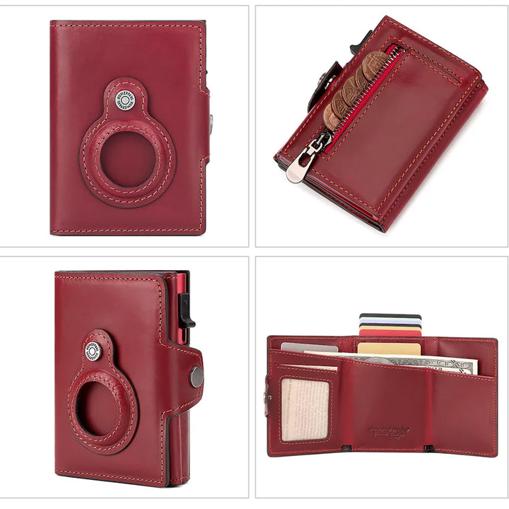 LuxGuard Smart Leather Wallet